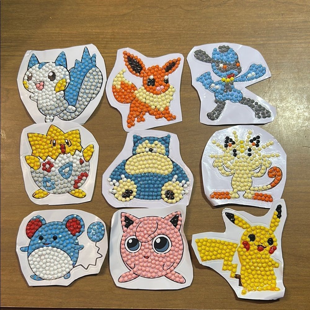 Colorful Pokémon Diamond Stickers